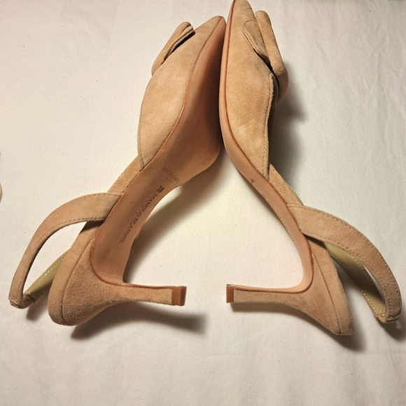 Manolo Blahnik sling back heels 1 1 Hr Sale💥 - Picture 3 of 5